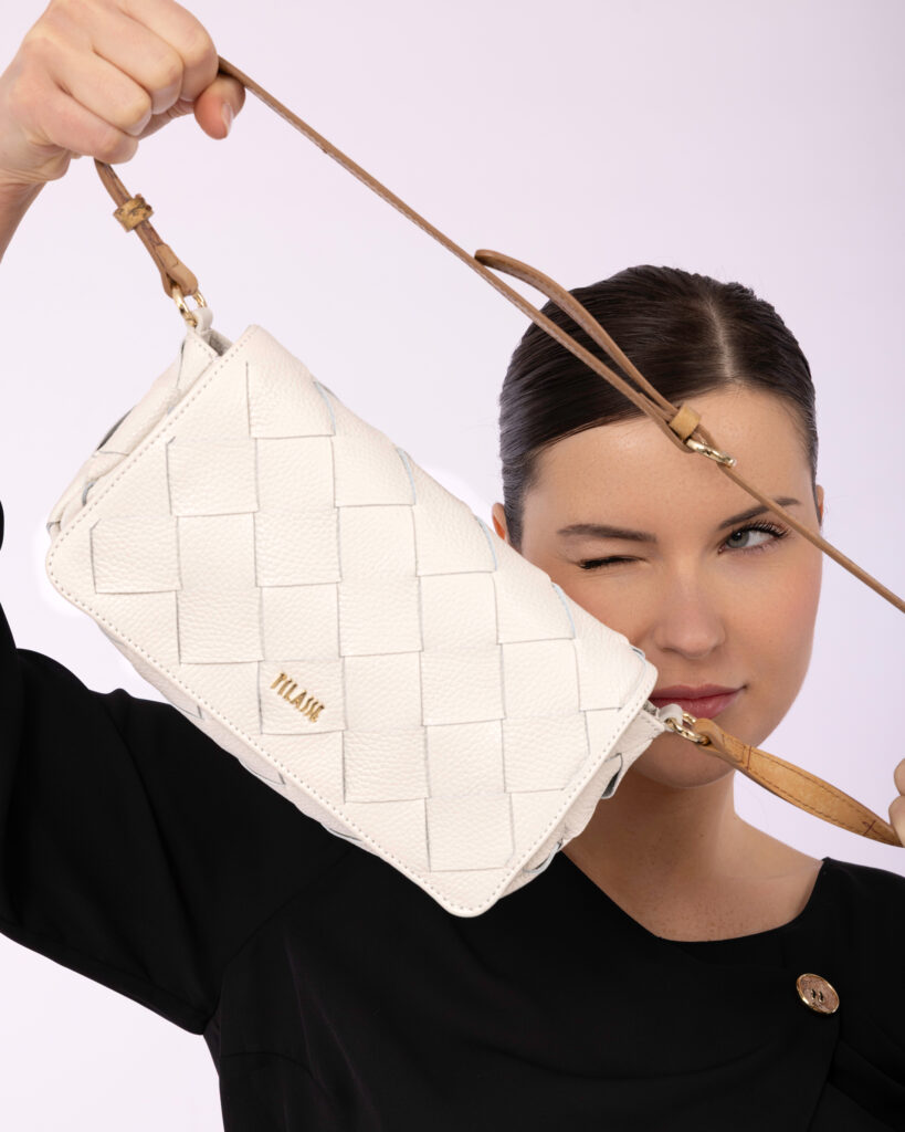 Model posing in fashion for a brand shoot