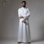 Man in a traditional long white dishdasha