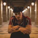 Portrait of male model in outdoors
